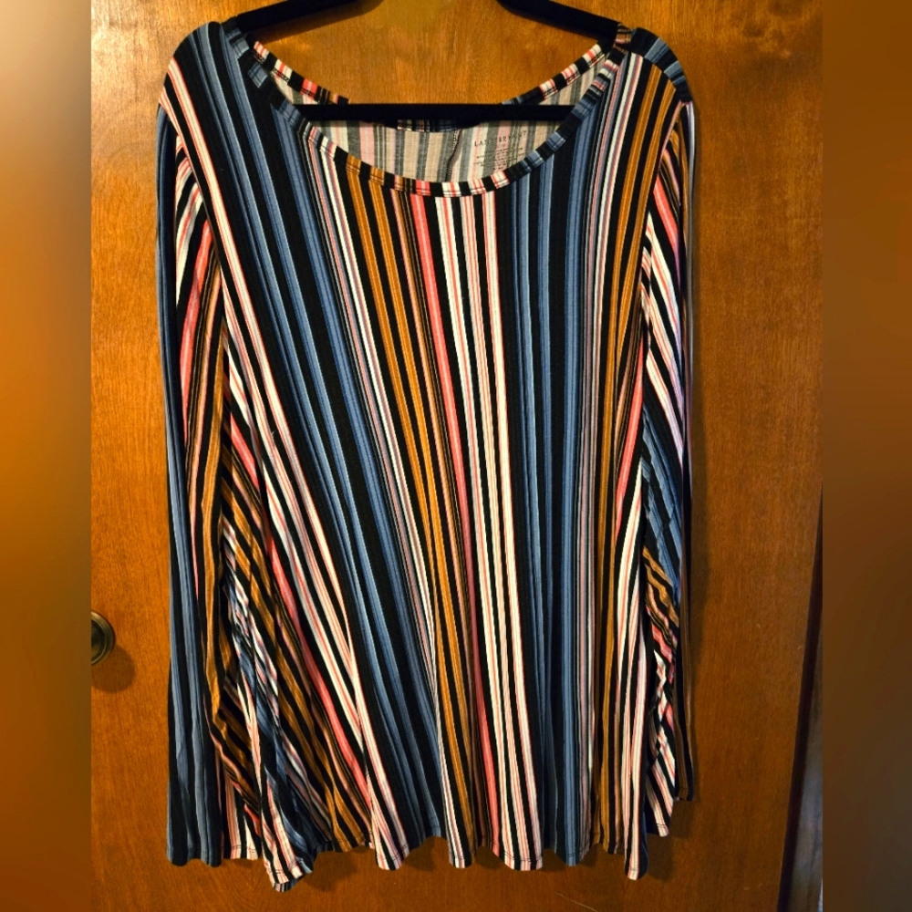 Lane Byrant Multicolor Striped Women's Top